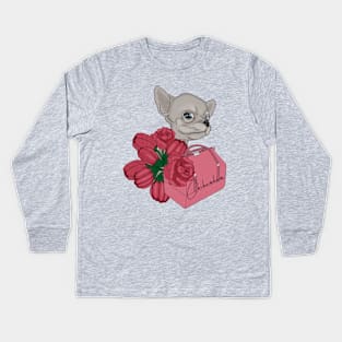 Chihuahua puppy Kids Long Sleeve T-Shirt